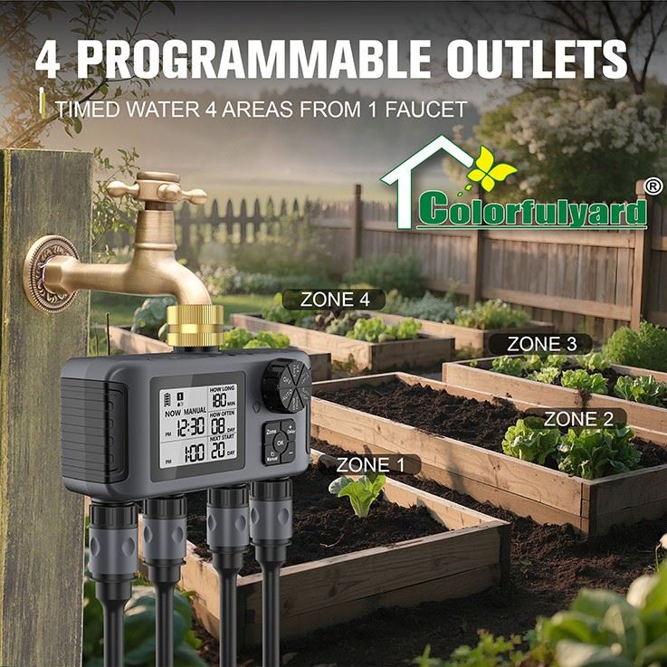 4 Programmable Outlets Water Timer factory 4 Programmable Outlets Water Timer factory